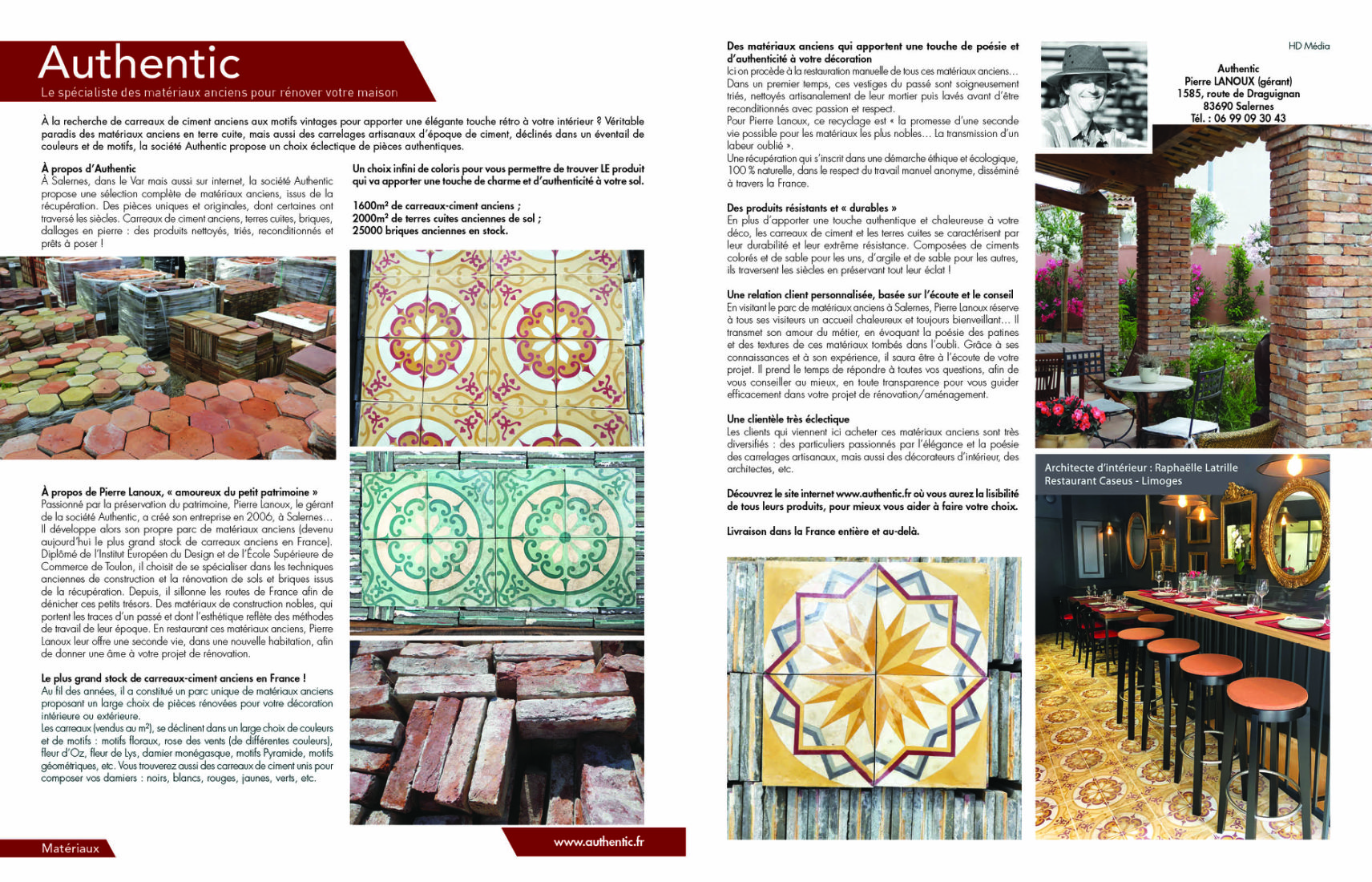 Carreaux ciment à motifs colorés
