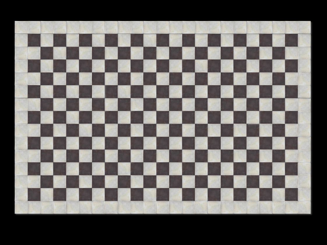 carreaux de ciment anciens - Vert mêlé
