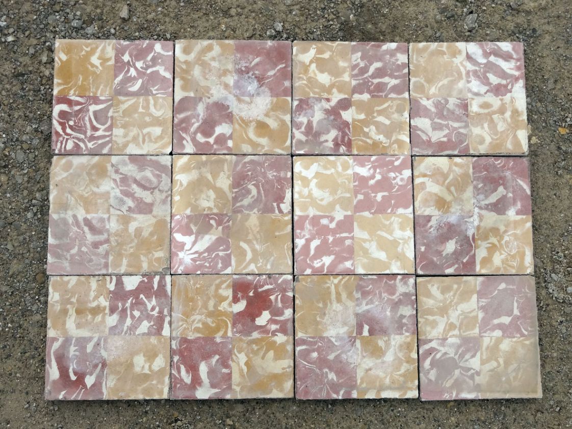 carreaux de ciment anciens 1900 polychromes - Monaco