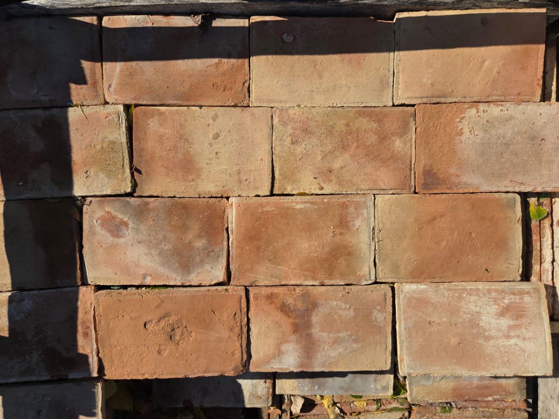 Terres cuites anciennes rectangles - mallon feuillet ancien XVIIIe XIXe
